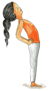 Yogaübung Kamel