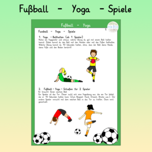 Fußball Yoga Spiel