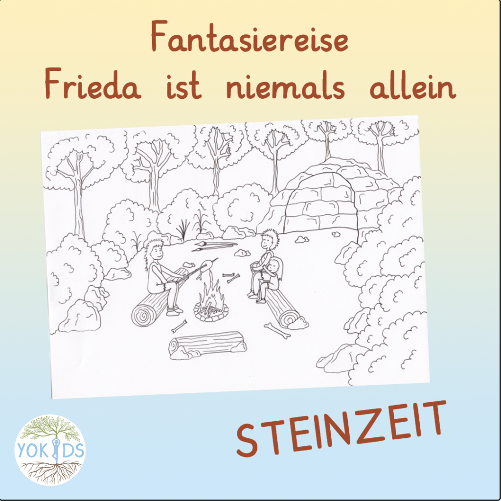 Steinzeit Ausmalbild