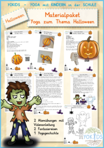 Materialpaket Yoga zum Thema Halloween