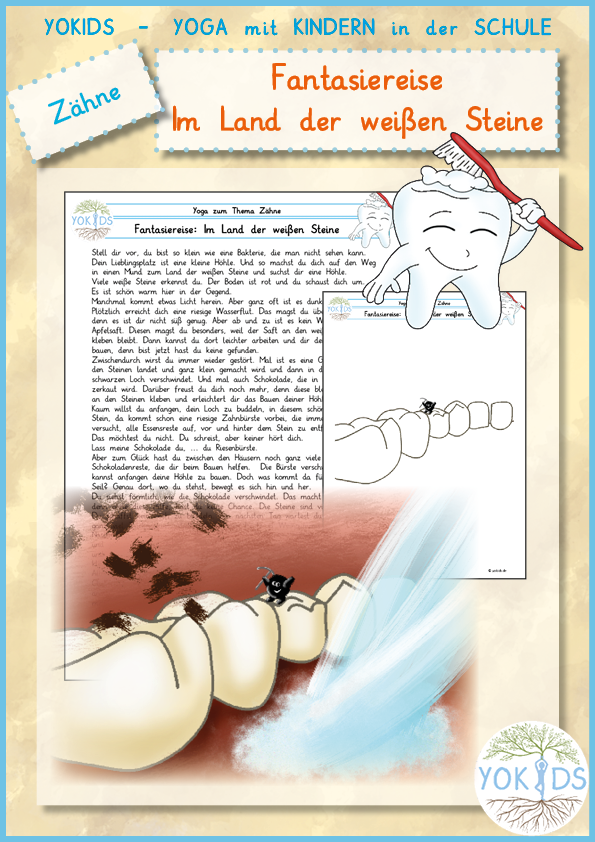 Bakterien Karies in den Zähnen