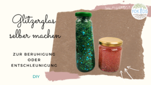 Glitzerglas selber machen