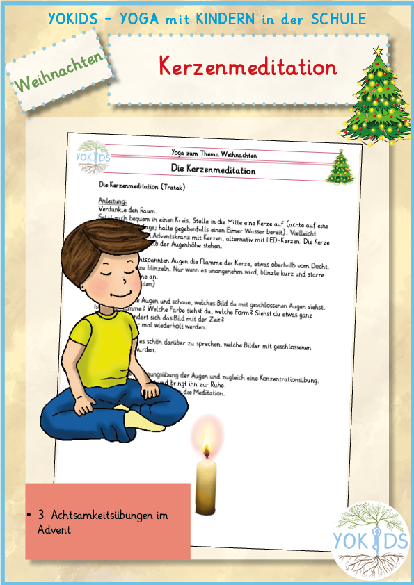 Tratak Kerzenmeditation mit Kindern