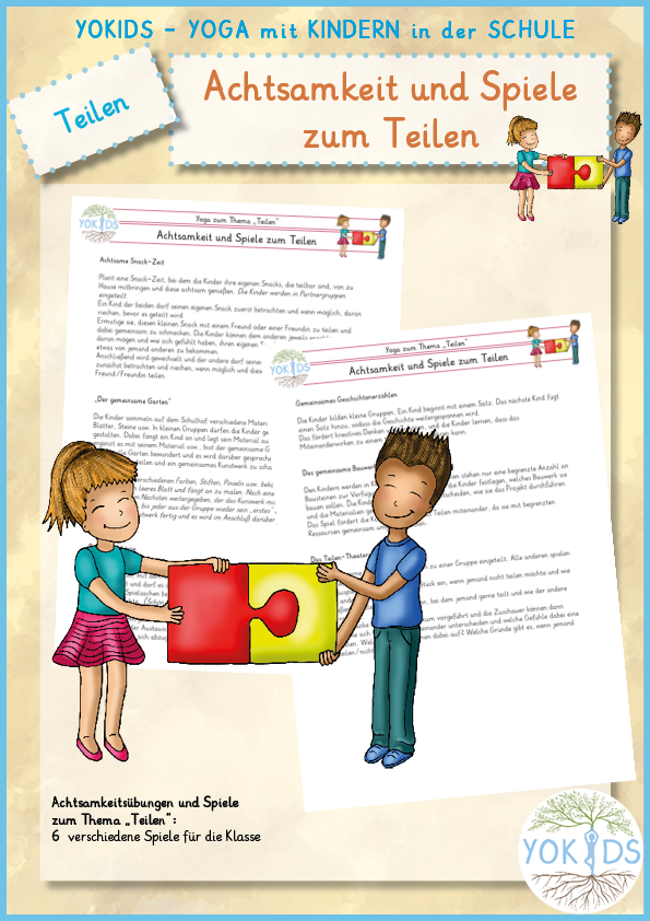 Achtsamkeitsübungen und Spiele für Kinder zum Thema Teilen