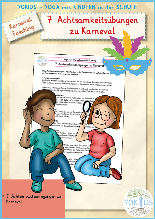 Material zu Achtsamkeitsübungen im Karneval