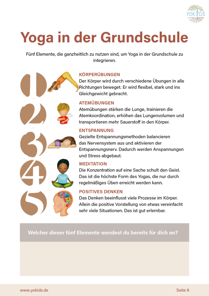 Yoga in der Grundschule - Workbook NEU