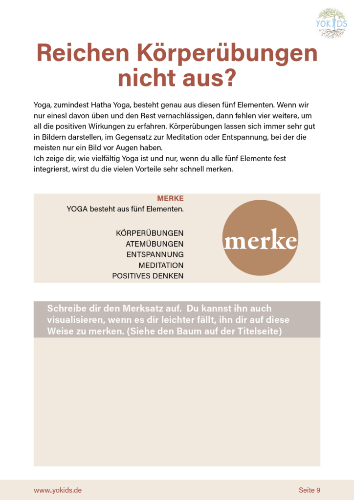 Yoga in der Grundschule - Workbook NEU2