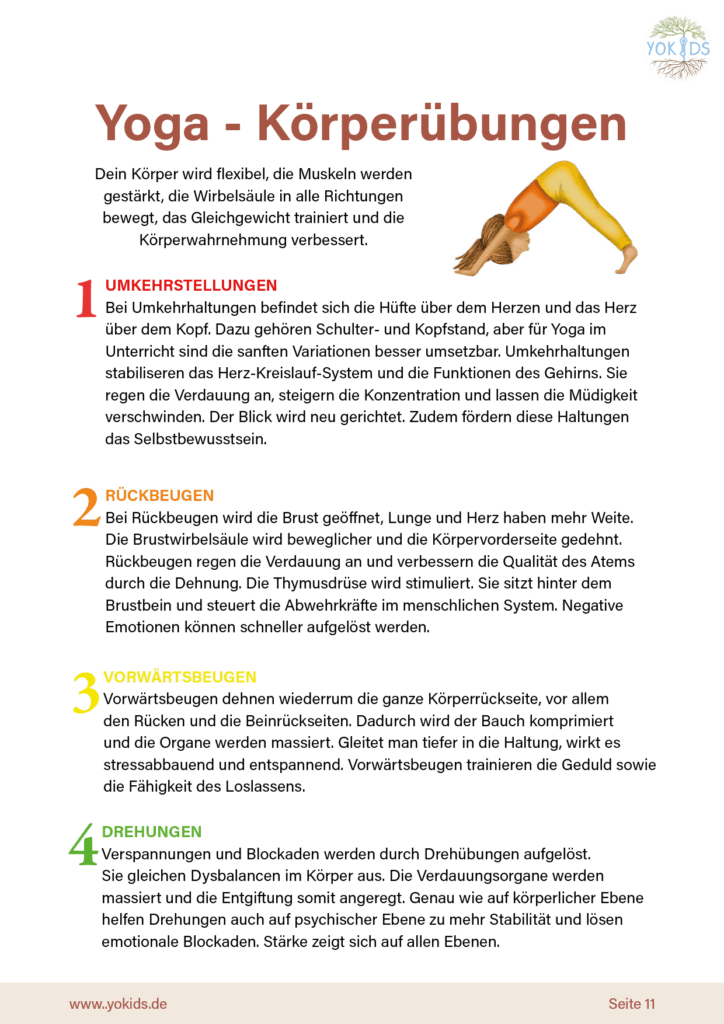 Yoga in der Grundschule - Workbook NEU4