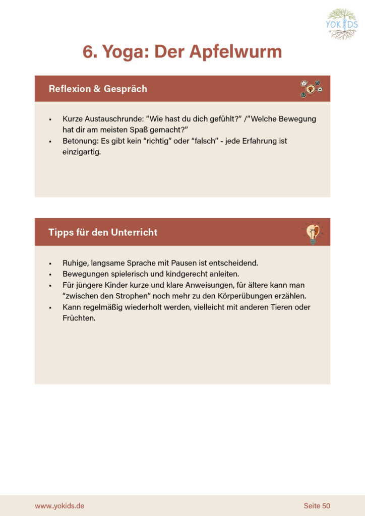 Yoga in der Grundschule - Workbook NEU5