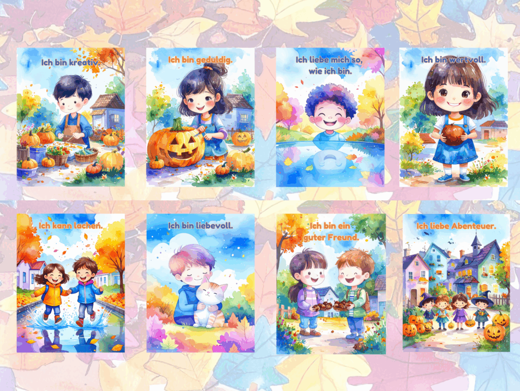 Herbst Affirmationen Kinder