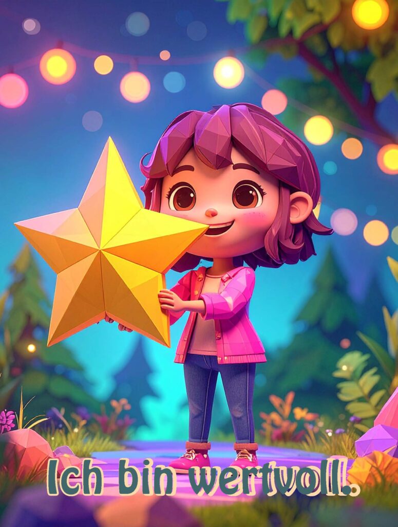 Ich bin wertvoll - Affirmation für Kinder