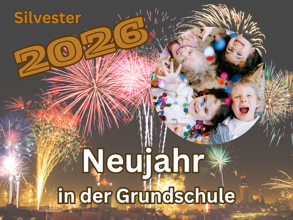 Neujahr in der Grundschule: Kinder machen Yoga zu Silvester