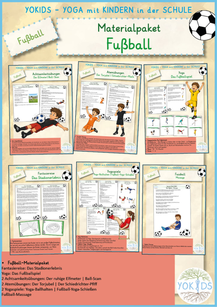 Fußball Materialpaket Grundschule Yoga Achtsamkeit Entspannung