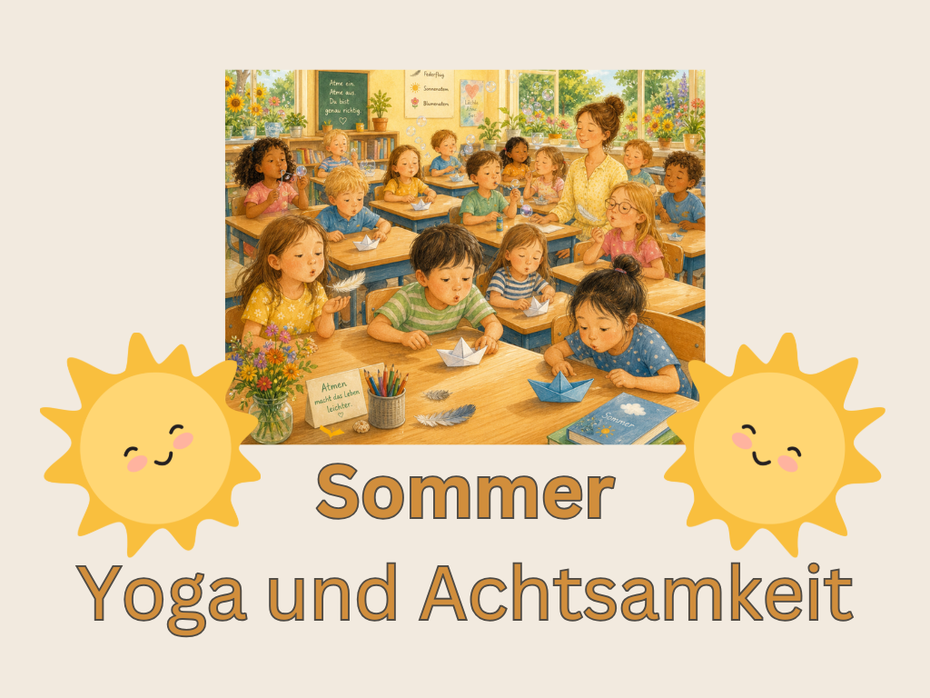Sommer Grundschule Yoga Achtsamkeit Materialien