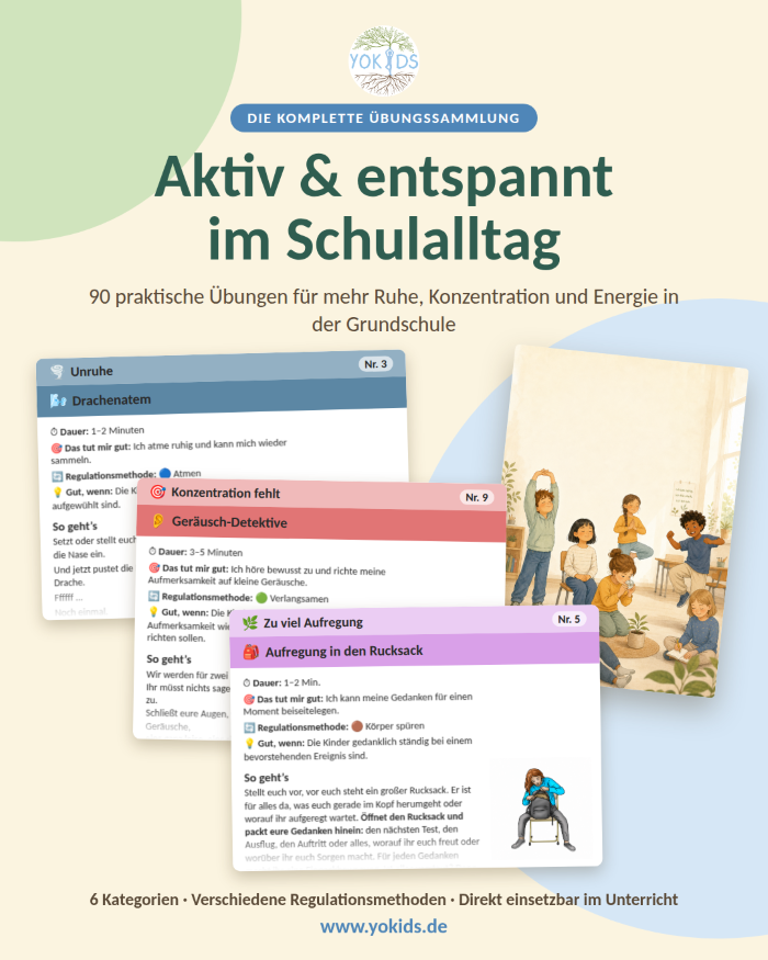 Konzentrationsübungen Grundschule Sammlung als pdf zum runterladen - übungen für unruhe, energie und müdigkeit